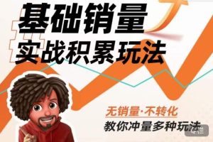内功丨淘系基础销量实战积累玩法,无销量·不转化,教你冲量多种玩法-大兵轻创资源库