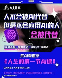 AI领航-人生第一节AI课,拉开你与普通工作者的距离!30位AI领域极客,汇集1000小时Al心得-大兵轻创资源库