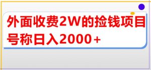 外面收费2w的直播买货捡钱项目,号称单场直播撸2000+【详细玩法教程】-大兵轻创资源库