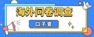 外面收费5000+海外问卷调查口子查项目,认真做单机一天200+【揭秘】-大兵轻创资源库