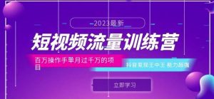 短视频流量训练营:百万操作手单月过千万的项目:抖音变现王中王能力超强-大兵轻创资源库