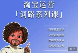 照顾酱·词路篇,手把手带你理解关键词背后的需求,想要做好淘宝,就必须理解词路-大兵轻创资源库