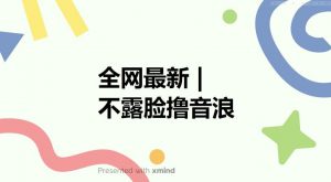 全网最新不露脸撸音浪，跑通自动化成交闭环，实现出单+收徒收益最大化【揭秘】-大兵轻创资源库