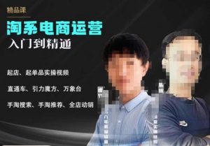 2023手淘搜索实操课+体系化课程，​起店起单品实操视频课程-大兵轻创资源库
