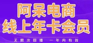 阿呆电商线上年会员，阿呆电商干货分享（更新中）-大兵轻创资源库