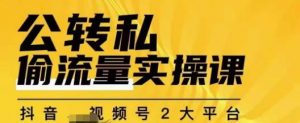 群响公转私偷流量实操课,致力于拥有更多自持,持续,稳定,精准的私域流量!-大兵轻创资源库