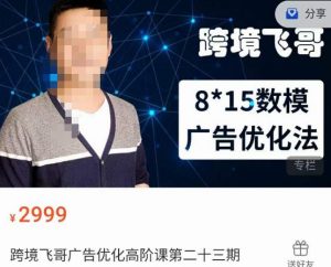 跨境飞哥·广告优化高阶课第二十三期,8*15数模广告优化法,用数据驱动决策-大兵轻创资源库