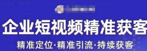 许茹冰·短视频运营精准获客,专为企业打造短视频自媒体账号-大兵轻创资源库
