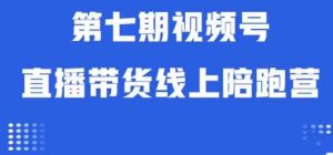 视频号直播带货线上陪跑营第七期:算法解析+起号逻辑+实操运营-大兵轻创资源库