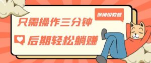 只需操作三分钟,获得被动美金收入,后期轻松躺赚,保姆级教程【揭秘】-大兵轻创资源库