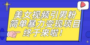 价值3980的男粉暴力引流变现项目,一部手机简单操作,新手小白轻松上手,每日收益500+【揭秘】-大兵轻创资源库