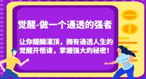 觉醒-做一个通透的强者，让你醍醐灌顶，拥有通透人生的觉醒开悟课，掌握强大的秘密！-大兵轻创资源库
