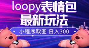 小狸猫loopy表情包小程序取图玩法，最新出的表情包素材-大兵轻创资源库