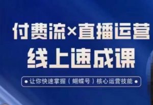视频号付费流实操课程，付费流✖️直播运营速成课，让你快速掌握视频号核心运营技能-大兵轻创资源库
