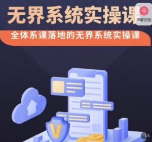 老衲·无界系统实操课,全体系落地无界改版后选择、出价、高投产做付费引流-大兵轻创资源库