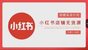 安琪-小红书店铺无货源实战,开店到售后全流程操作-大兵轻创资源库