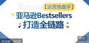 运营操盘手!亚马逊Bestsellers打造全链路,选品、Listing、广告投放全链路进阶优化-大兵轻创资源库
