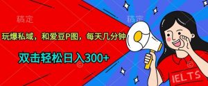 玩爆私域,和爱豆P图,每天几分钟 轻松日入300+【揭秘】-大兵轻创资源库