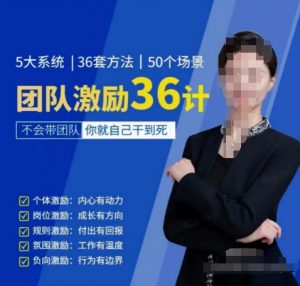 黄景：团队激励36计-Get职场竞争力，进阶管理高手-大兵轻创资源库