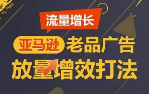 流量增长 亚马逊老品广告放量增效打法，短期内广告销量翻倍-大兵轻创资源库