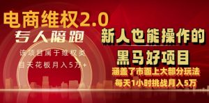 电商维权 4.0 如何做到月入 5 万+每天 1 小时新人也能快速上手【仅揭秘】-大兵轻创资源库