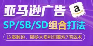 亚马逊SP/SB/SD广告组合打法，揭秘大卖利润暴涨7倍战术-大兵轻创资源库