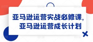 亚马逊运营实战必修课，亚马逊运营成长计划-大兵轻创资源库