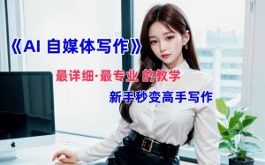 AI自媒体文章创作全网最详细教程，新手秒变写作高手，多方位发展-大兵轻创资源库