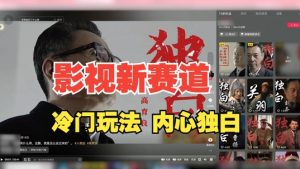 最新影视解说玩法，人物独白，30天涨粉24万+，全流程拆解【揭秘】-大兵轻创资源库