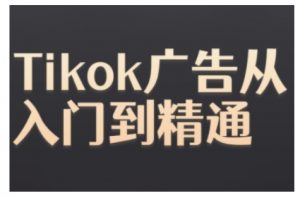 Tiktok Ads实操教程，Tiktok广告从入门到精通-大兵轻创资源库
