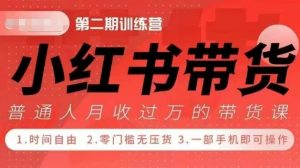 小Red书带货42天训练营 2.0版，宝妈+自由职+上班族+大学生，提高副业收入的大红利项目-大兵轻创资源库