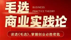 毛选商业实践论，读透《毛选》掌握创业必胜密匙-大兵轻创资源库