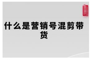 营销号混剪带货，从内容创作到流量变现的全流程，教你用营销号形式做混剪带货-大兵轻创资源库