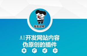 AI开发网站内容伪原创的插件，从零开始手把手教学-大兵轻创资源库
