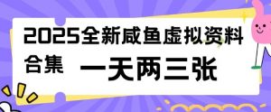 2025全新闲鱼虚拟资料项目合集，成本低，操作简单，一天两三张-大兵轻创资源库