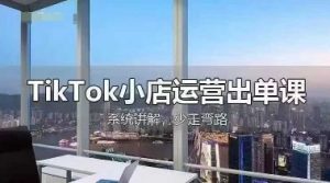 TikTok小店运营出单课,从开店选品、运营出单、发货回款,进行全流程讲解-大兵轻创资源库