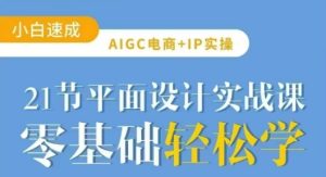AIGC电商必备实操21节平面设计实战课,教你玩转AI-大兵轻创资源库