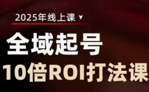 2025全域起号10倍ROI打法课,助你提升直播间的投资回报率-大兵轻创资源库
