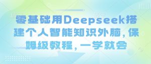 零基础用Deepseek搭建个人智能知识外脑，保姆级教程，一学就会-大兵轻创资源库