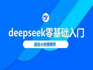 deepseek零基础入门-deepseek教程2025，适合小白慢慢学-大兵轻创资源库