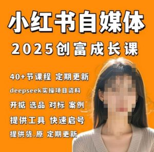 小红书电商自媒体创富课2.0版,实战打卡笔记训练营-大兵轻创资源库
