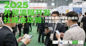 2025外贸流程开发社媒全攻略,利用免费社媒平台成功开发过百位客户-大兵轻创资源库