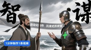 扣子工作流一键生成沉浸式历史故事,一天工作量,3分钟搞定-大兵轻创资源库