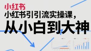 小红书引流实操课,从小白到大神-大兵轻创资源库