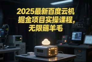 2025最新百度云机掘金项目实操课程单窗口保底5-10元月收益单窗口150+【揭秘】-大兵轻创资源库