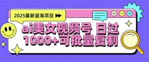 视频号AI美女跳舞暴力起号玩法，日入1k+，全程软件操作，小白也能玩的项目-大兵轻创资源库