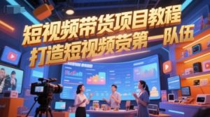 短视频带货项目教程，打造短视频带货第一队伍-大兵轻创资源库