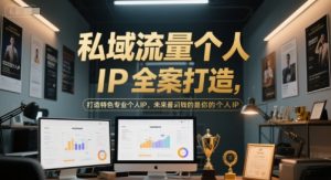 私域流量个人IP全案打造，打造特色专业个人IP，未来最值钱的是你的个人IP-大兵轻创资源库