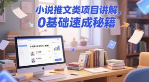 小说推文类项目讲解，0 基础速成秘籍-大兵轻创资源库