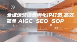 全域运营操盘孵化IP打造，高效 简单 AIGC SEO SOP-大兵轻创资源库